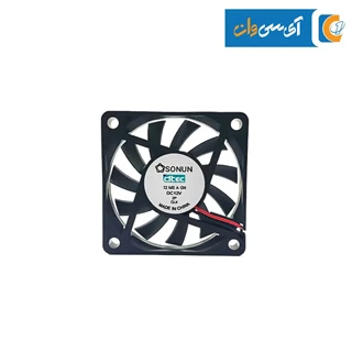 فن 12V دو سیمه سایز 6x6 قطر 1CM