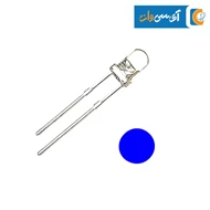 3mm LED شفاف آبی 