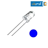 5mm LED شفاف آبی 