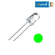 5mm LED شفاف سبز