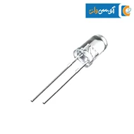 5mm LED شفاف سفید