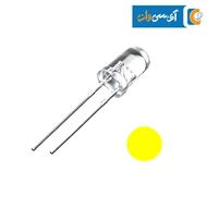 5mm LED شفاف زرد