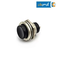 شستی فلزی طرح گل رنگ مشکی