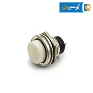 شستی فلزی طرح گل رنگ سفید